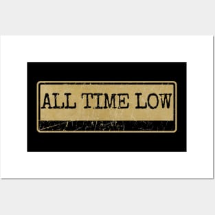 Aliska text black retro - ALL TIME LOW Posters and Art